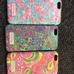 Lilly Pulitzer 6/6s iPhone cases. Used condition!
